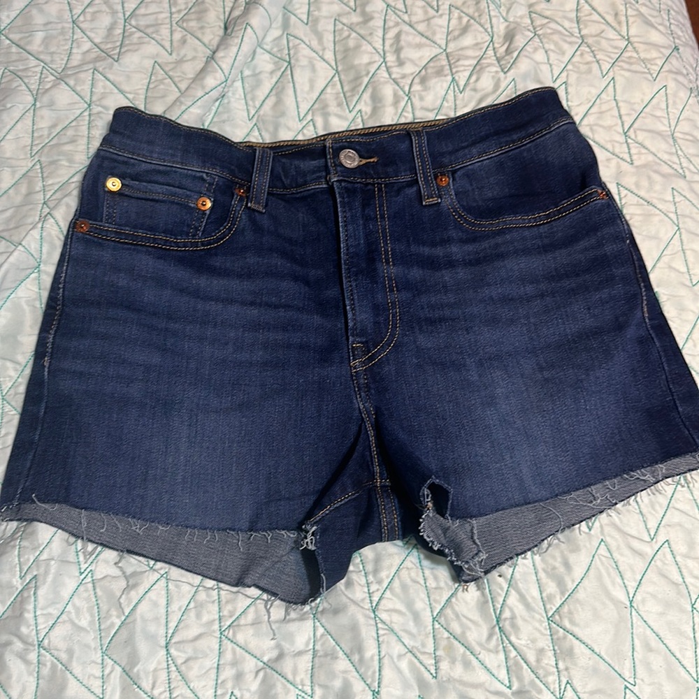 Levi denim high rise shorts